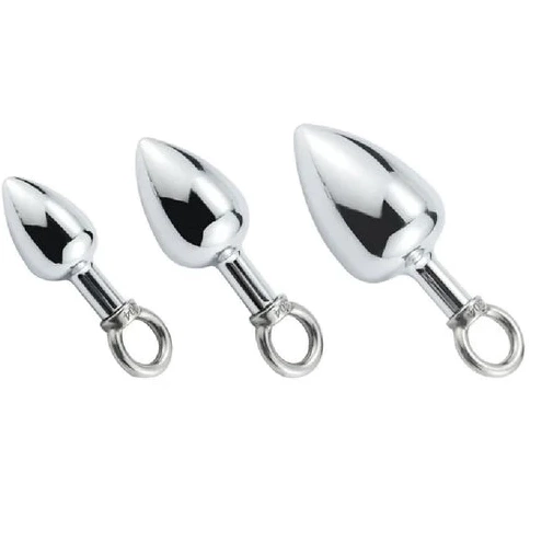 Set Stainless with Steel Ring DiscreetChoice Hook 4663 Anal Cock 0628